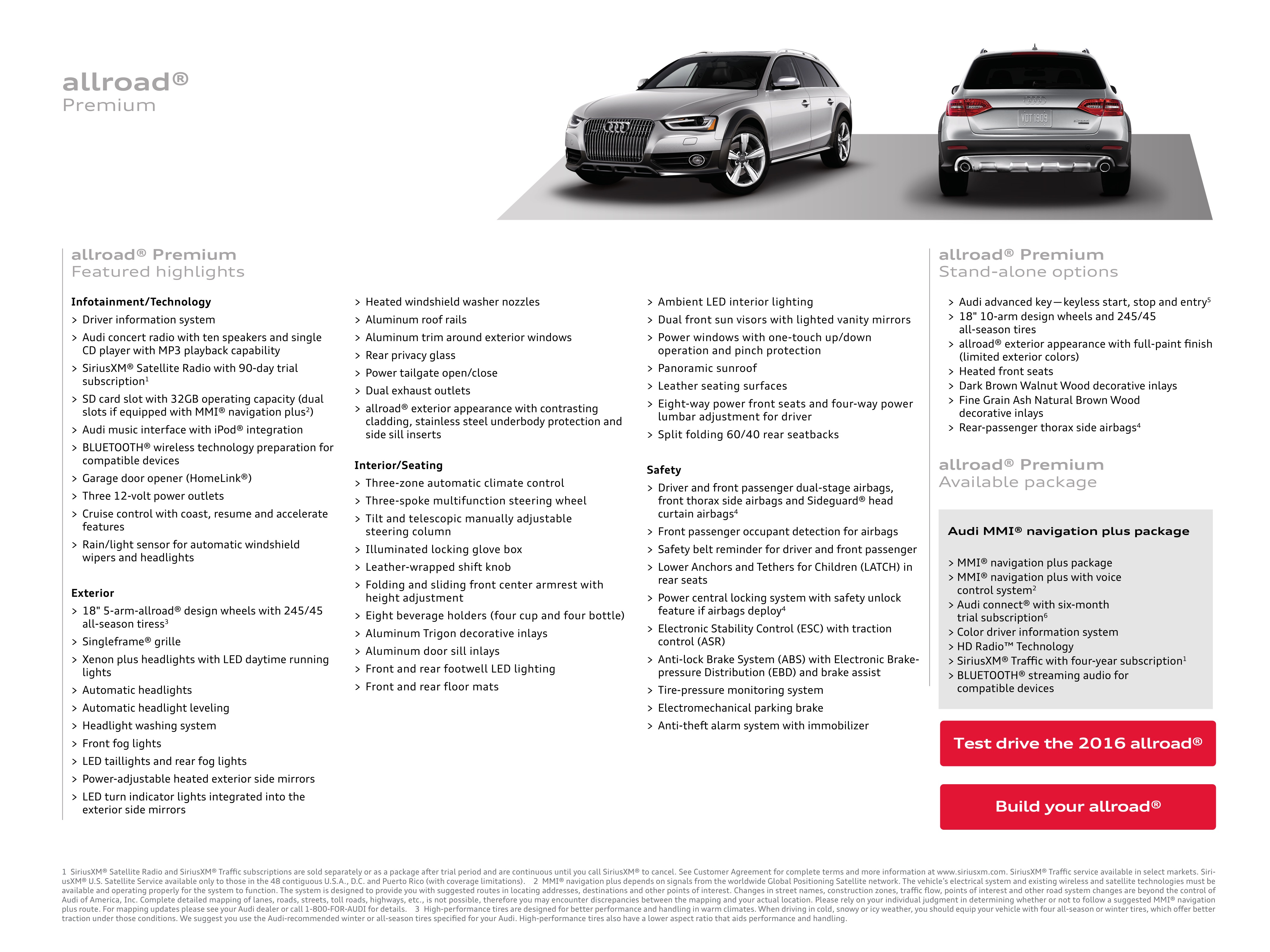 2016 Audi Allroad Brochure Page 23